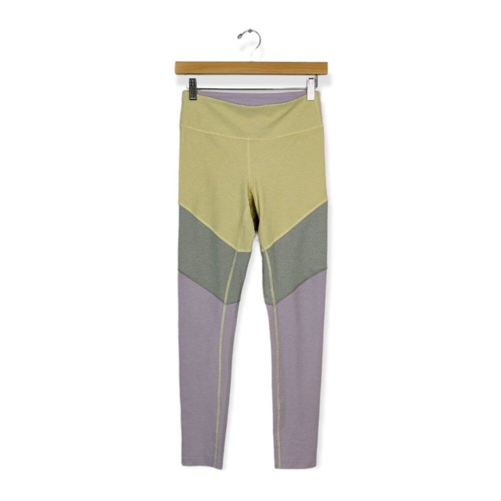 Outdoor Voices Springs Leggings S Dandelion Wisteria Colorblock Athletic